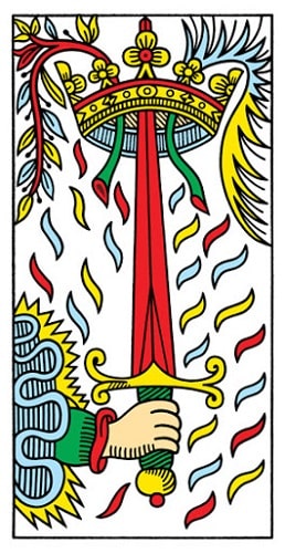 Ás de espadas tarot magia esoterismo simbolismo significado
