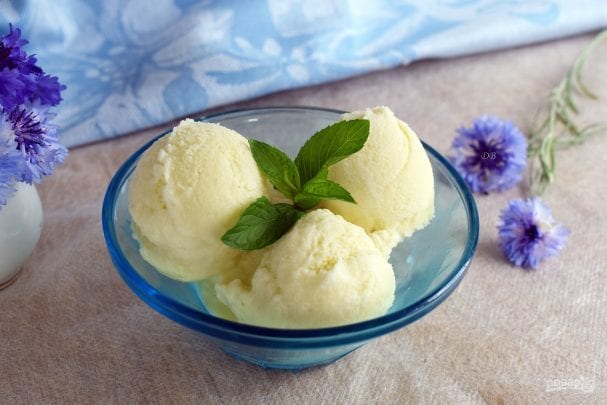 sorvete de hortelã verão