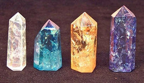 cristais cor uso adivinhação magia cura