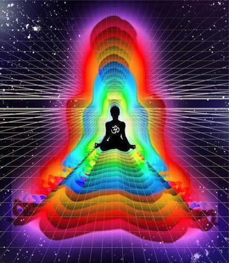 cores Aura magia energia meditação