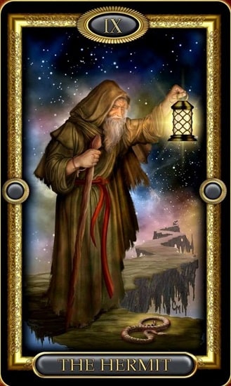 Eremita tarot cartas adivinhação futuro sorte conselho magia