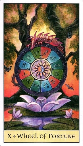 Roda da Fortuna tarot cartas adivinhação futuro sorte conselho magia Tarô