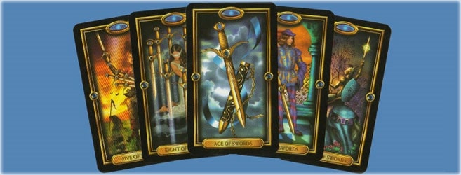 Naipe Espadas tarot esoterismo magia significado simbolismo