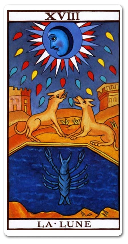 Lua tarot cartas adivinhação futuro sorte conselho magia Tarô